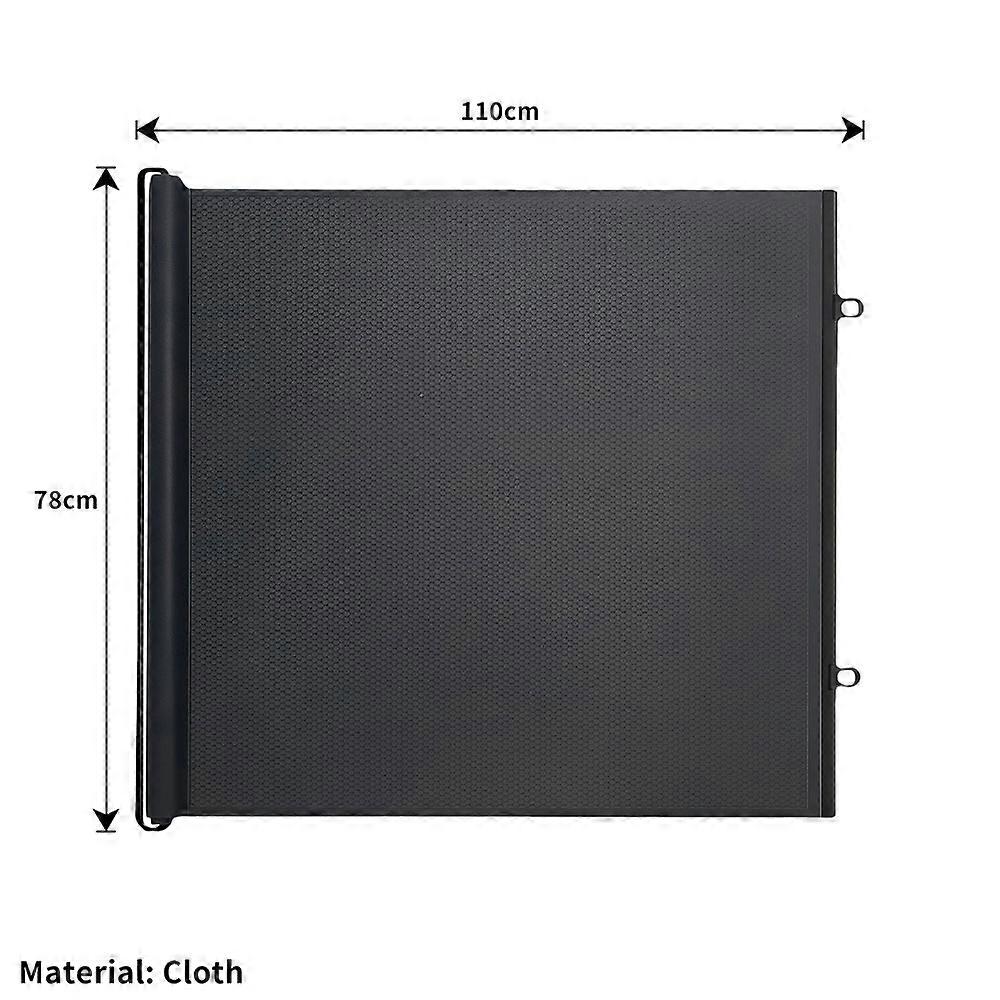 Automatic retractable pet fence to prevent cats from running out of the door barrier,for Indoor Stairs Dog Barrier Cat Enclosure