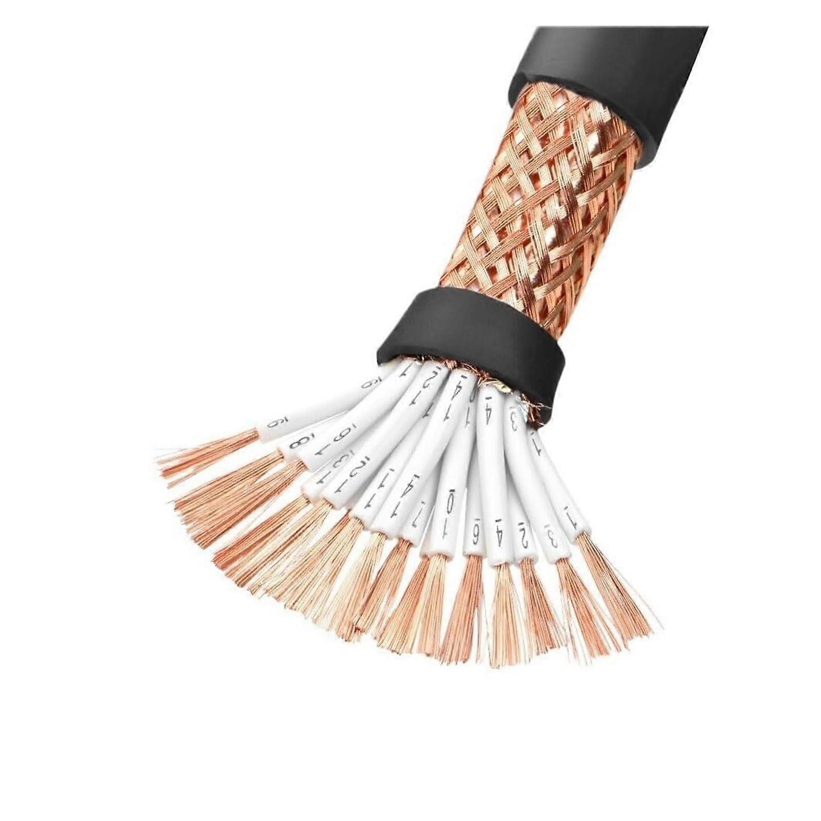 Copper Core Wire With Insulation Layer RVVP Shielded Wire PVC Insulated 5m 20 Core X 0.5mm2