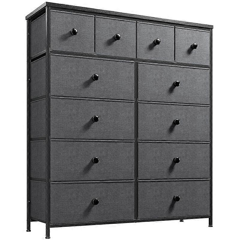 ��FallDealsforYou��RaybeeFurniture 12 Drawer Dresser for Bedroom with Fabric Drawers, Large Storage Chest with Metal Frame & Wood Top, Modern 