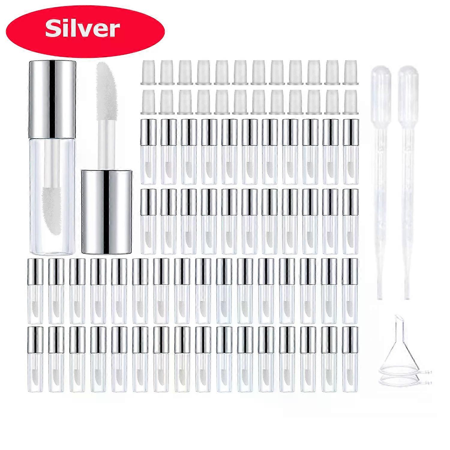 1.2ml Mini Lip Gloss Tubes with Wand Empty Travel Bottle Refillable Lip Gloss Containers Lip Balm DIY Lipstick Cosmetics