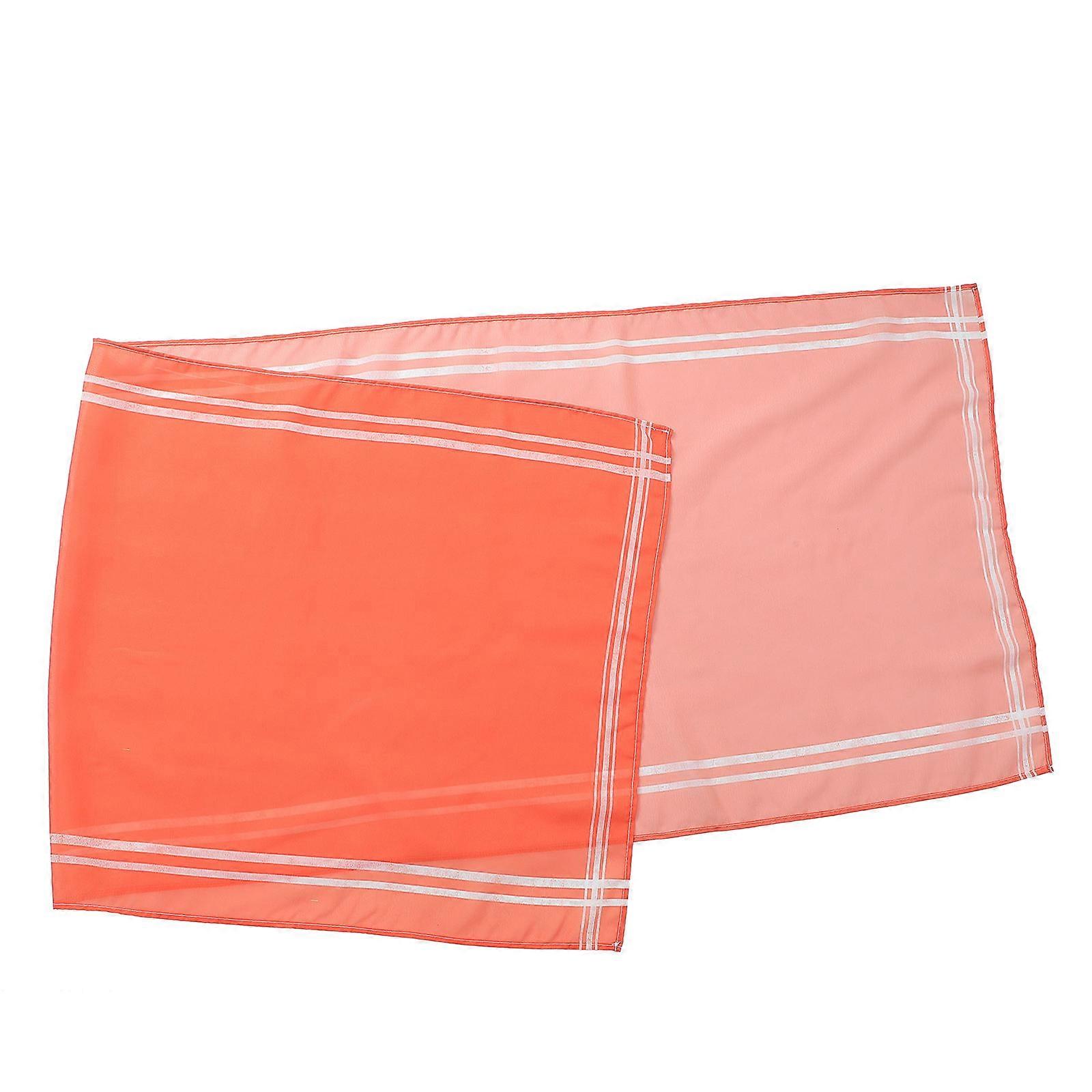 Party Table Runner for Decoration 3Pcs Orange Polyester Table Runners