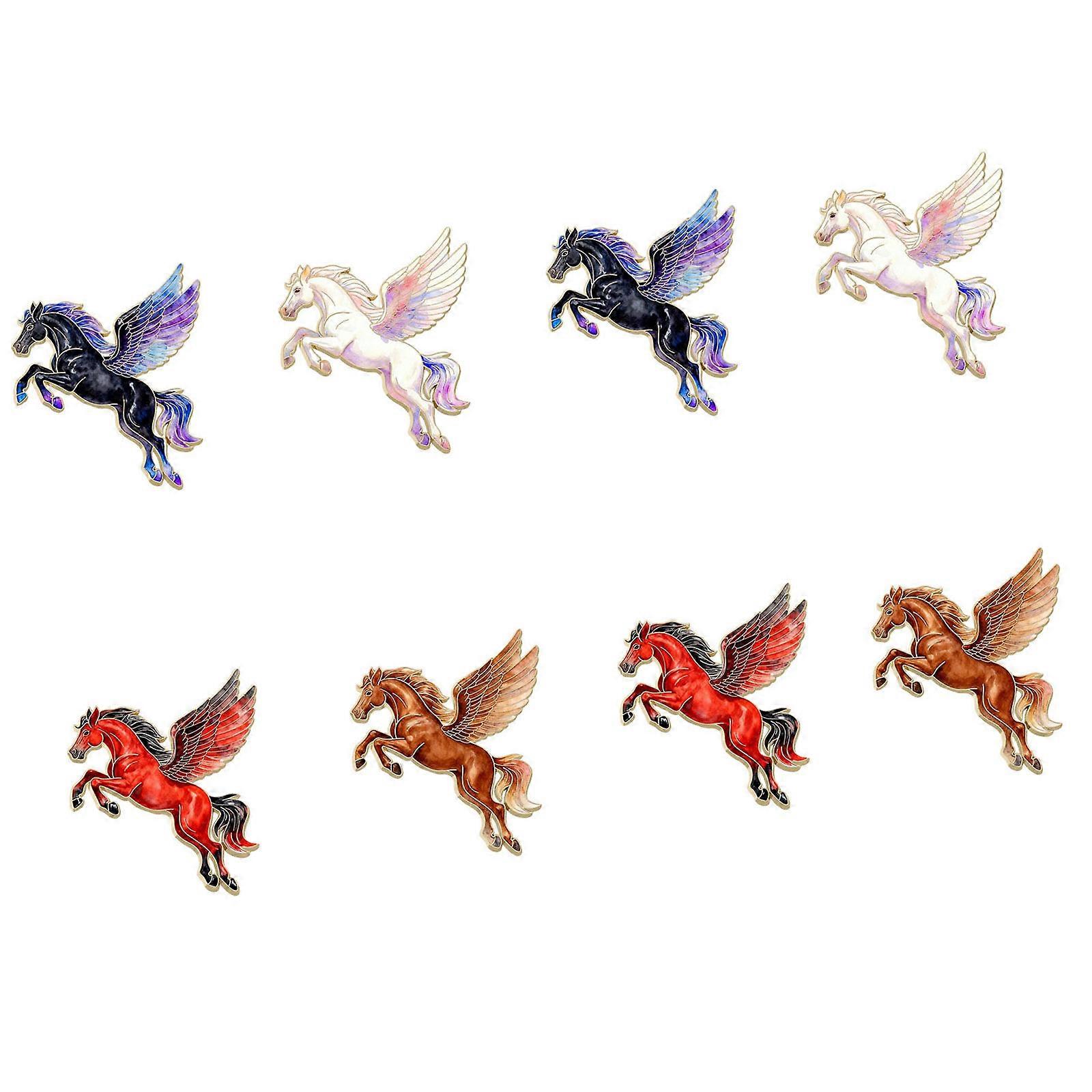 Zodiacs Horse Pin with Secure Back Closure Cartoon Animal Badge Alloy Brooch Accessory for New Year Event  8