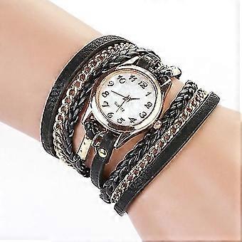 Creative Tresed Rope Chain Bracelet Watch Belt Treided Circle Bracelet Watch