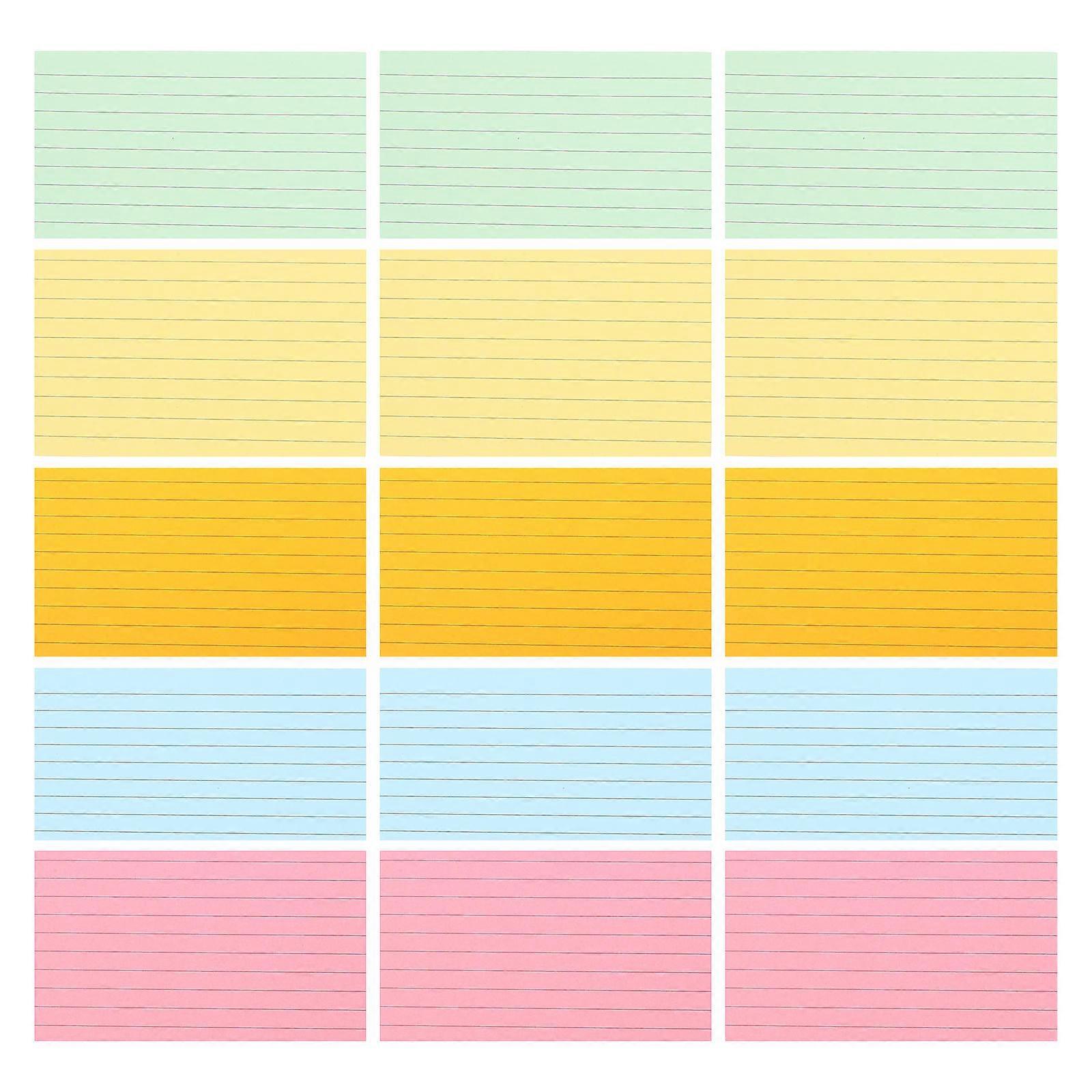 Assorted Color Memo Cards Notepads for Writing 500Pcs Office Index Cards