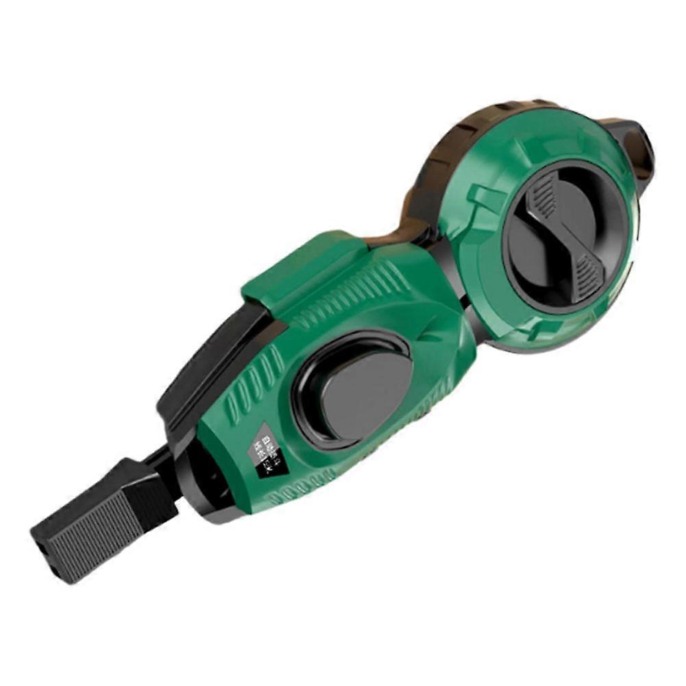 Automatic Retractable Chalk Line Tool for Enhanced Efficiency in Construction and Woodworking Green