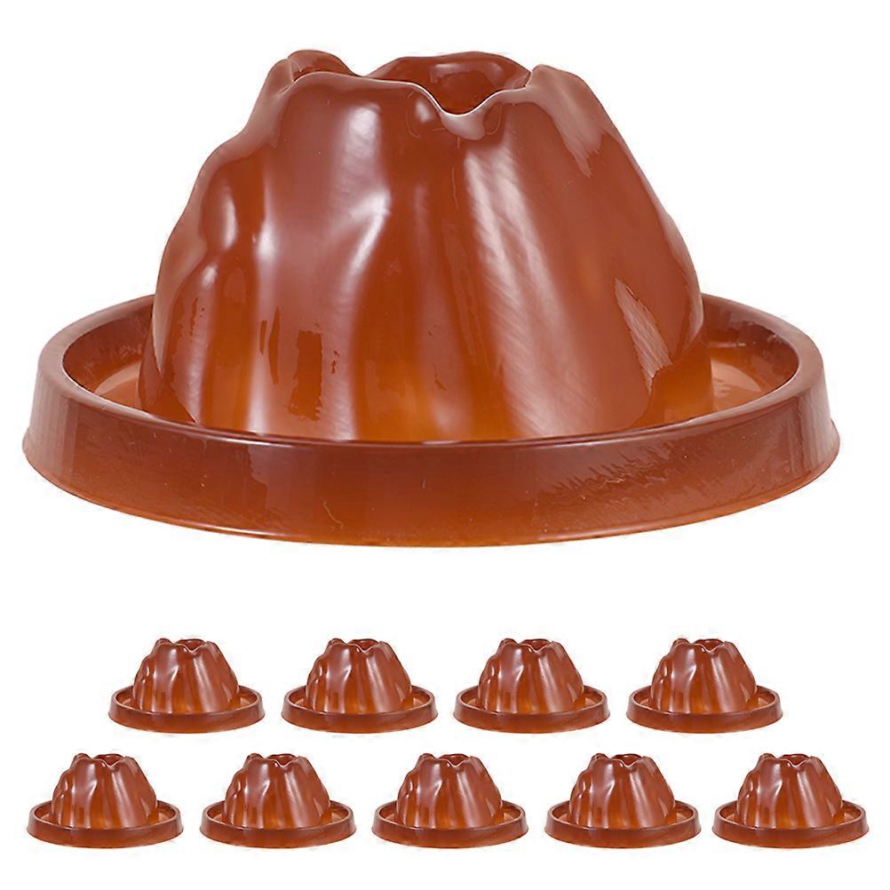 Volcano Props Volcano Science Models Educational Tool Conical Coffee Plastic For 10Pcs