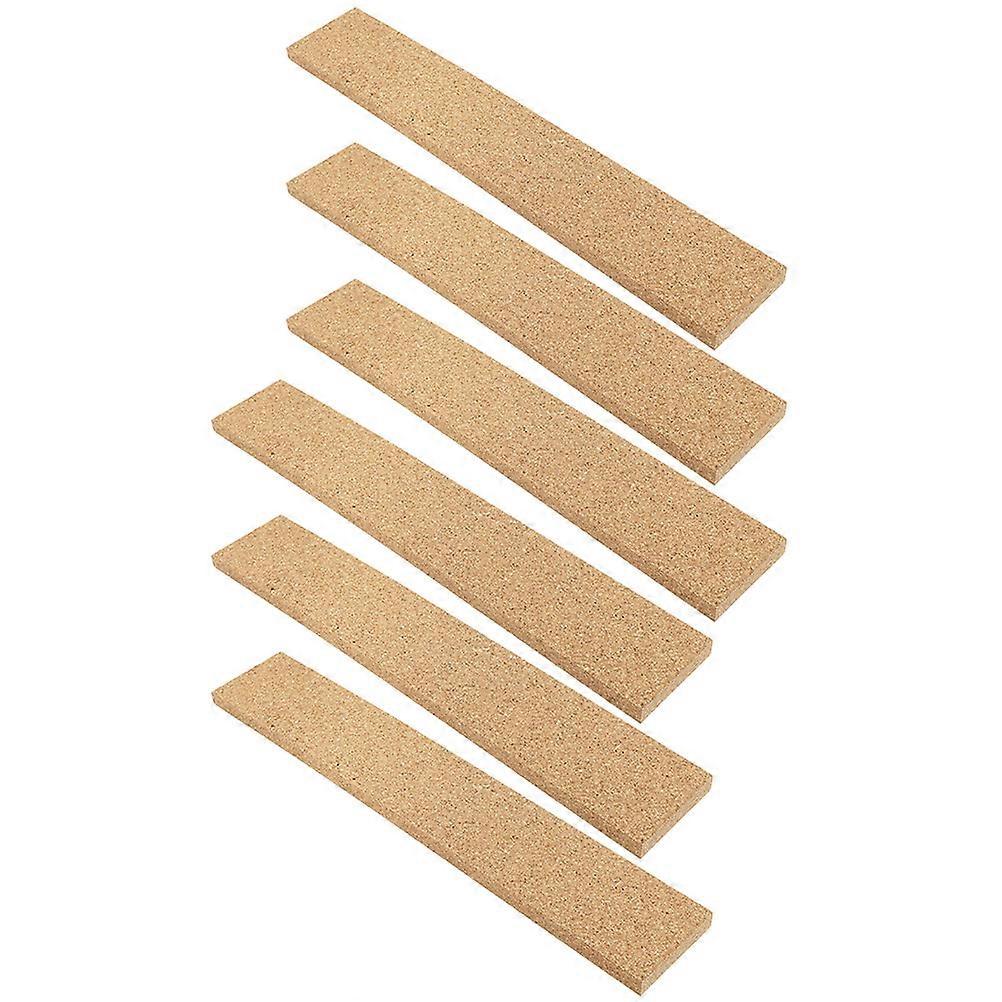 Soft Cork Board Strips for Office Use 6Pcs Frameless Announcement Boards
