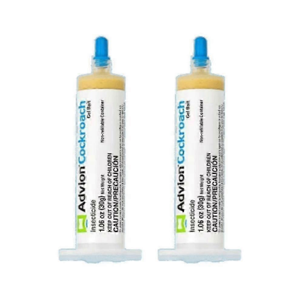 2025 2X Cockroach Gel Bait Roach Control Pest Killer with Plunger Tip for Floor Kitchen