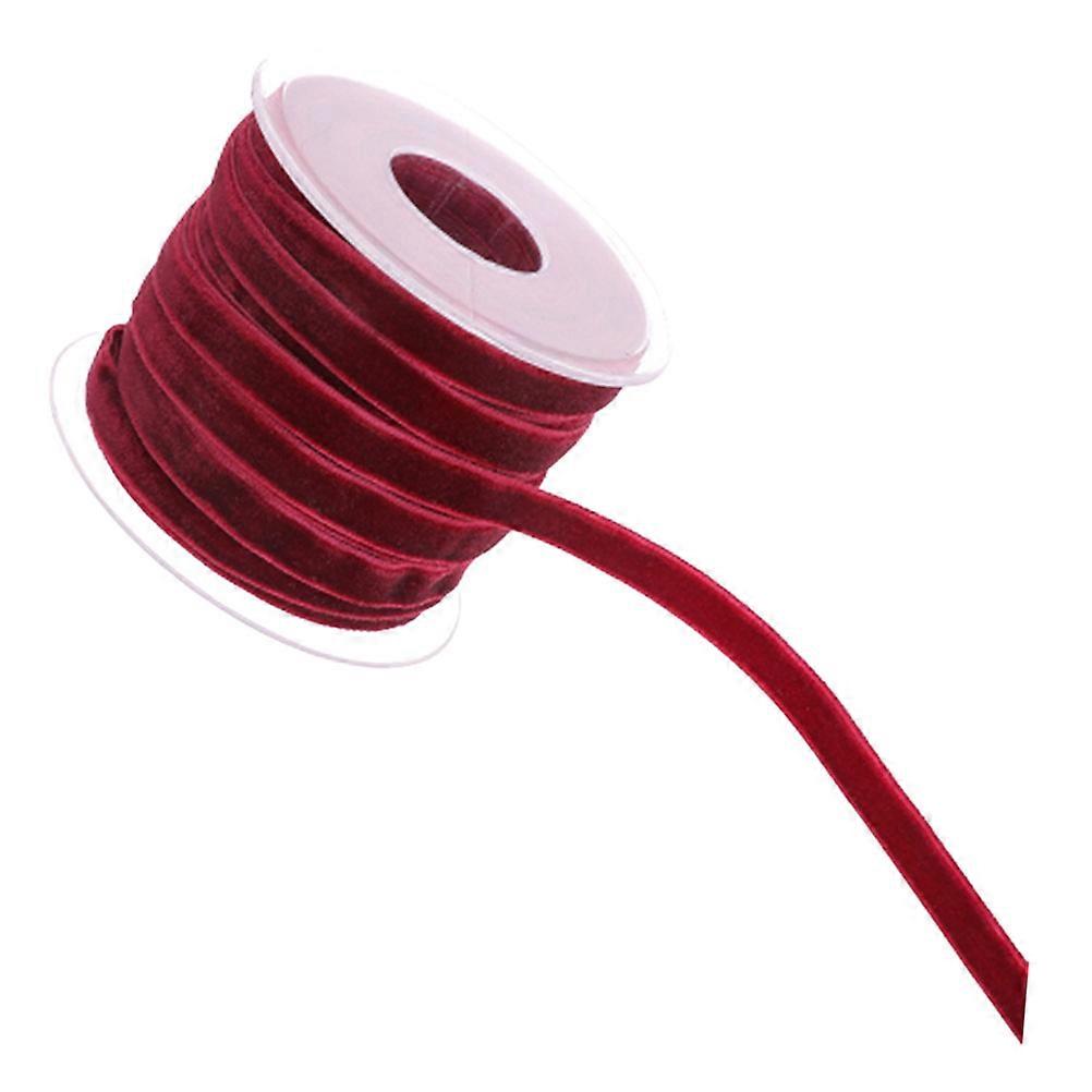 Dark Red Decorative Strap Ribbon for Wrapping 1 Roll DIY Gift Wrapping Use