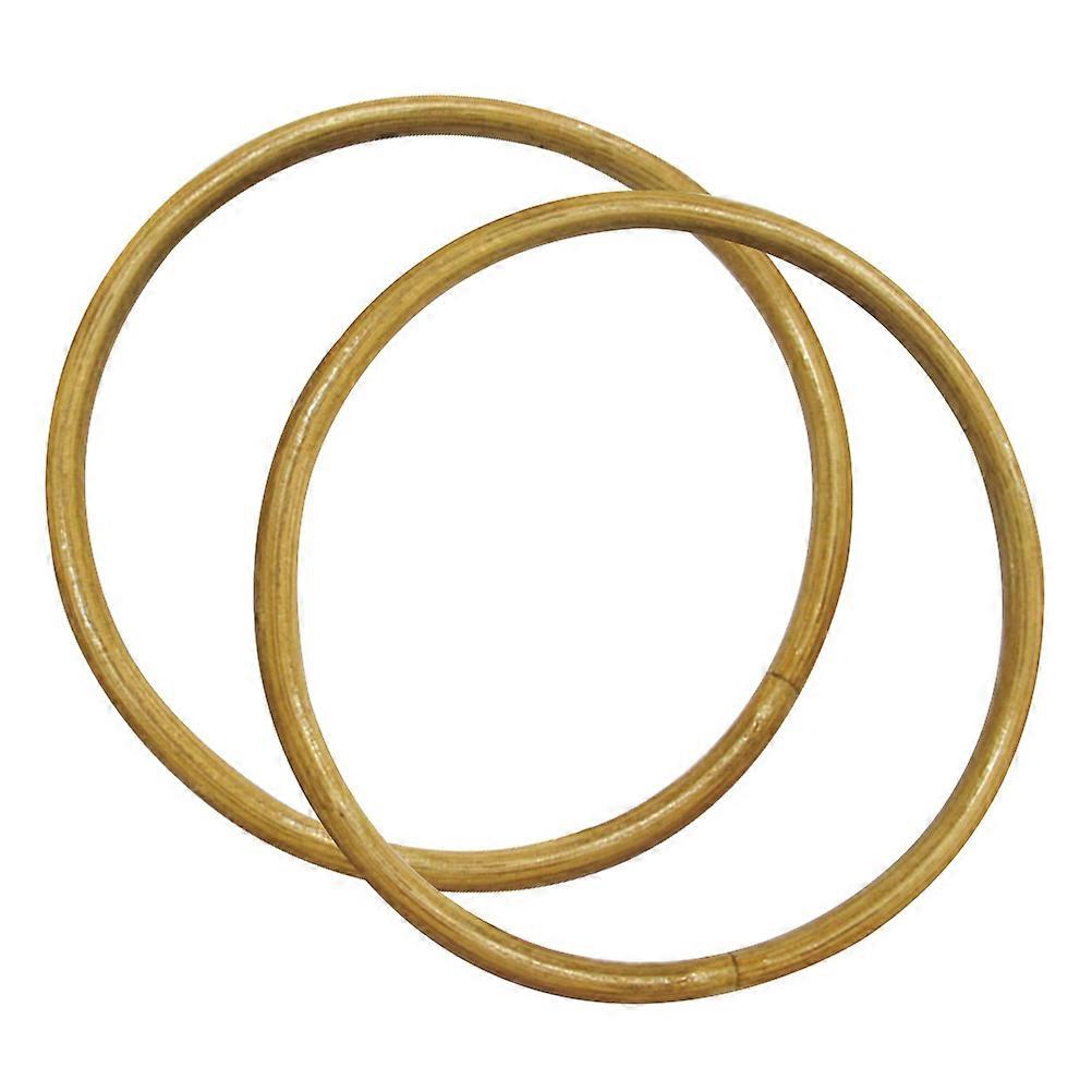 Asas redondas de bambú, asas de raíz de bambú para manualidades (juego de 4 piezas)