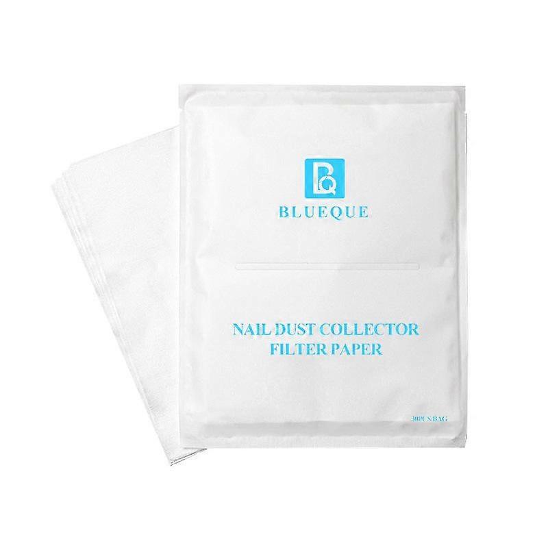 BLUEQUE 30pcs /Pack Nail Dust Vacuum Filter Cloth Disposable Replacement Dust Cleaning Filter Pad
