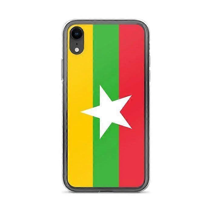 Phone Case – Flag of Myanmar – Compatible with iPhone XR – Soft Case – Durable and Shockproof - Silicone - Pixelforma