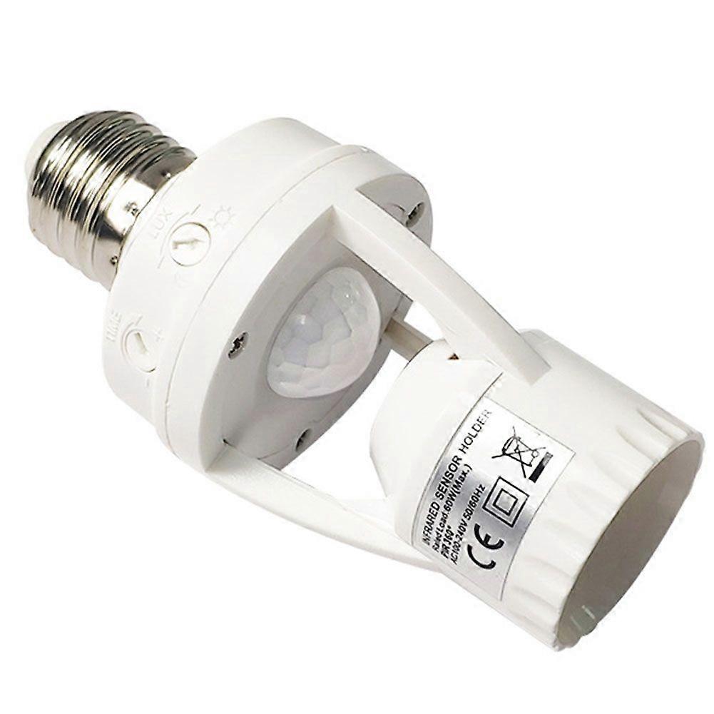 Smart Motion Sensor Light Bulb Holder PIR Induction Adapter Lamp Base Converter Automatic LED Switch for Home Corridor