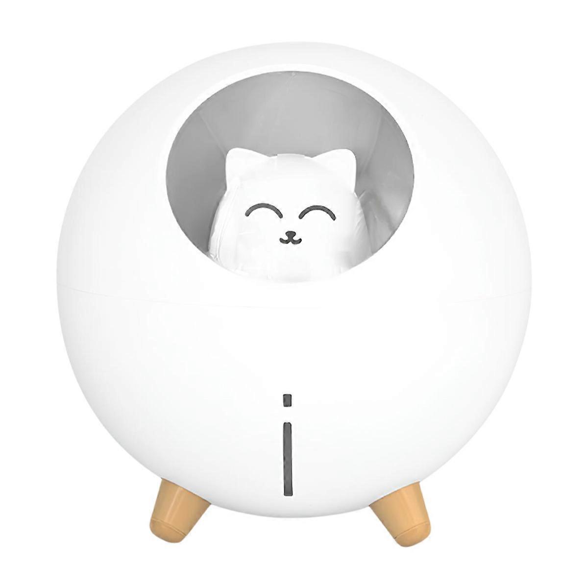 Children's Nightlight Humidifier Model Planet Cat, White
