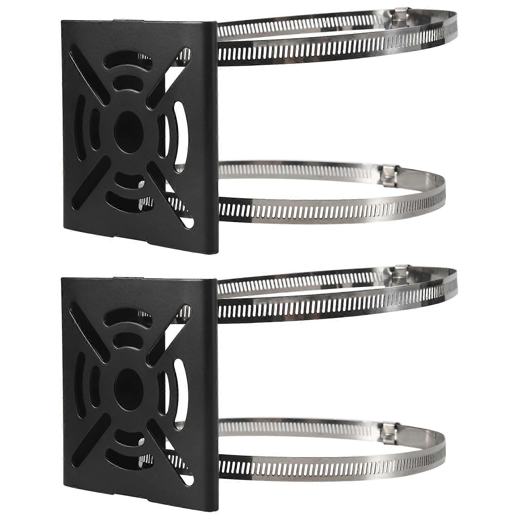 Universal Vertical Pole Mount Camera Bracket Wall Mounting Bracket for CCTV Security Camera PTZ Dome (D)