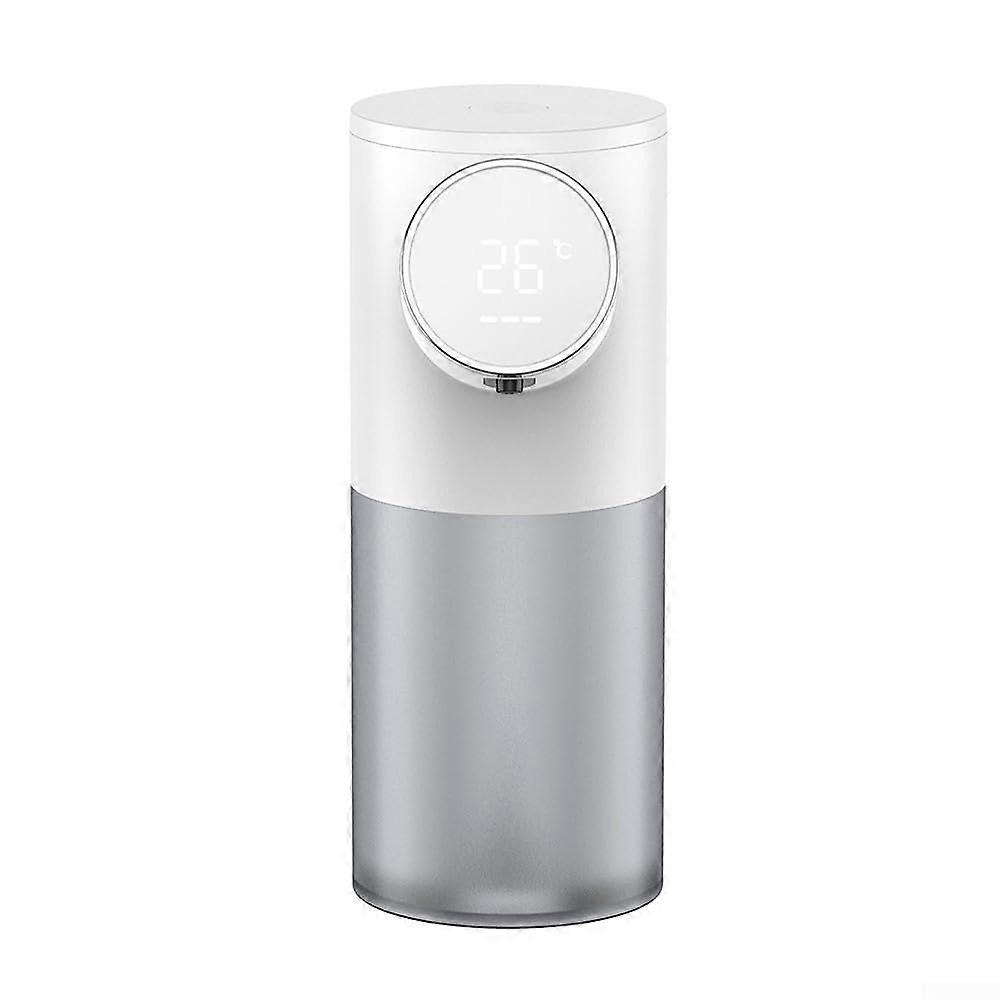 Automatic Touchless Foam Soap Dispenser with LED Temperature Display for Home, 320ML Grey