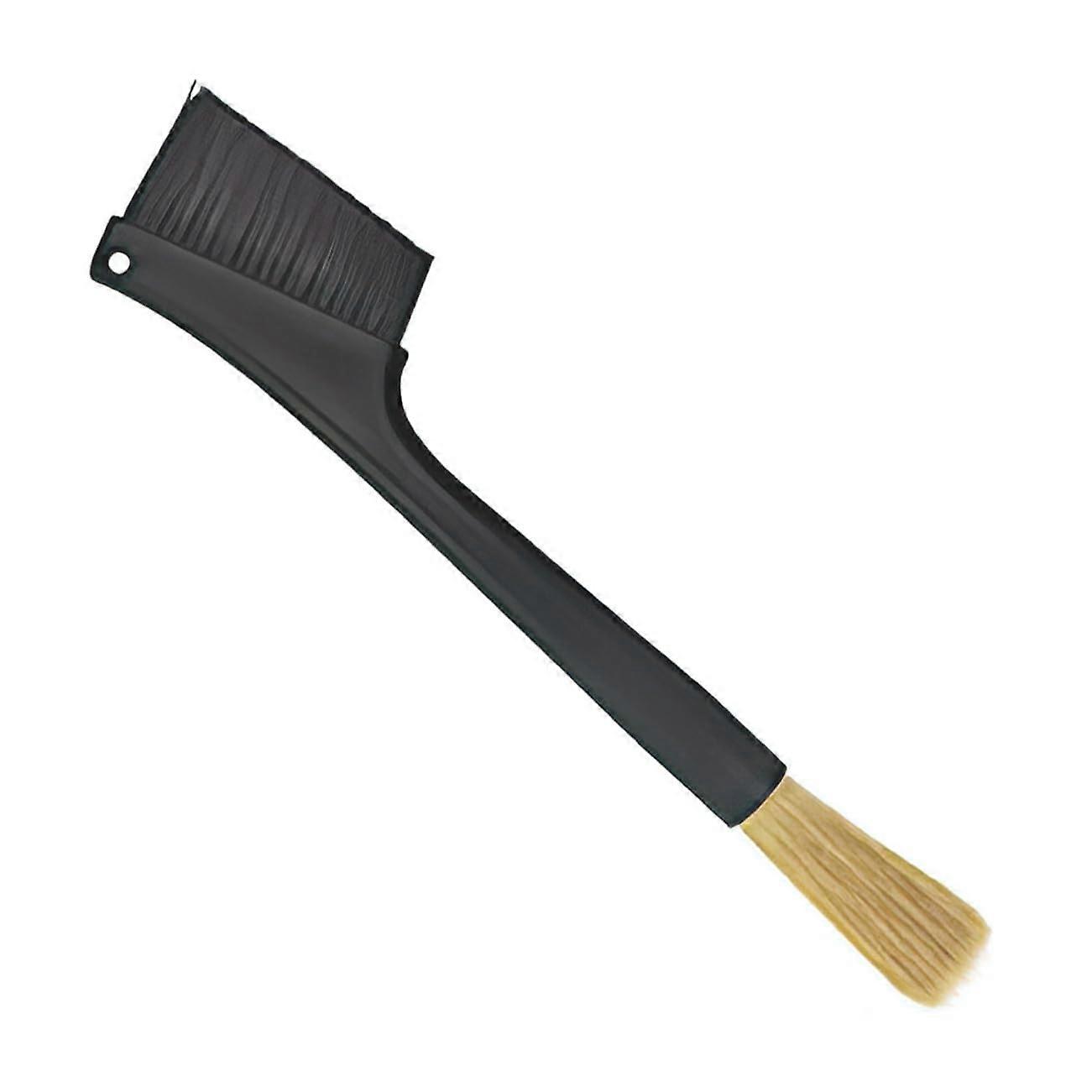 Coffee Grinder Brush DualHead Soft Bristles Long Handle Espresso Machine Cleaning Tool