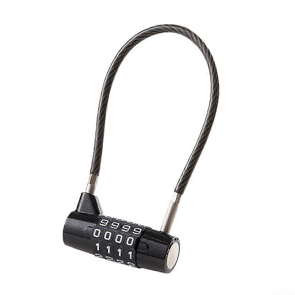 Zinc Alloy Combination Padlock with Secure Steel Cable and Easy Code Adjustment 476mm