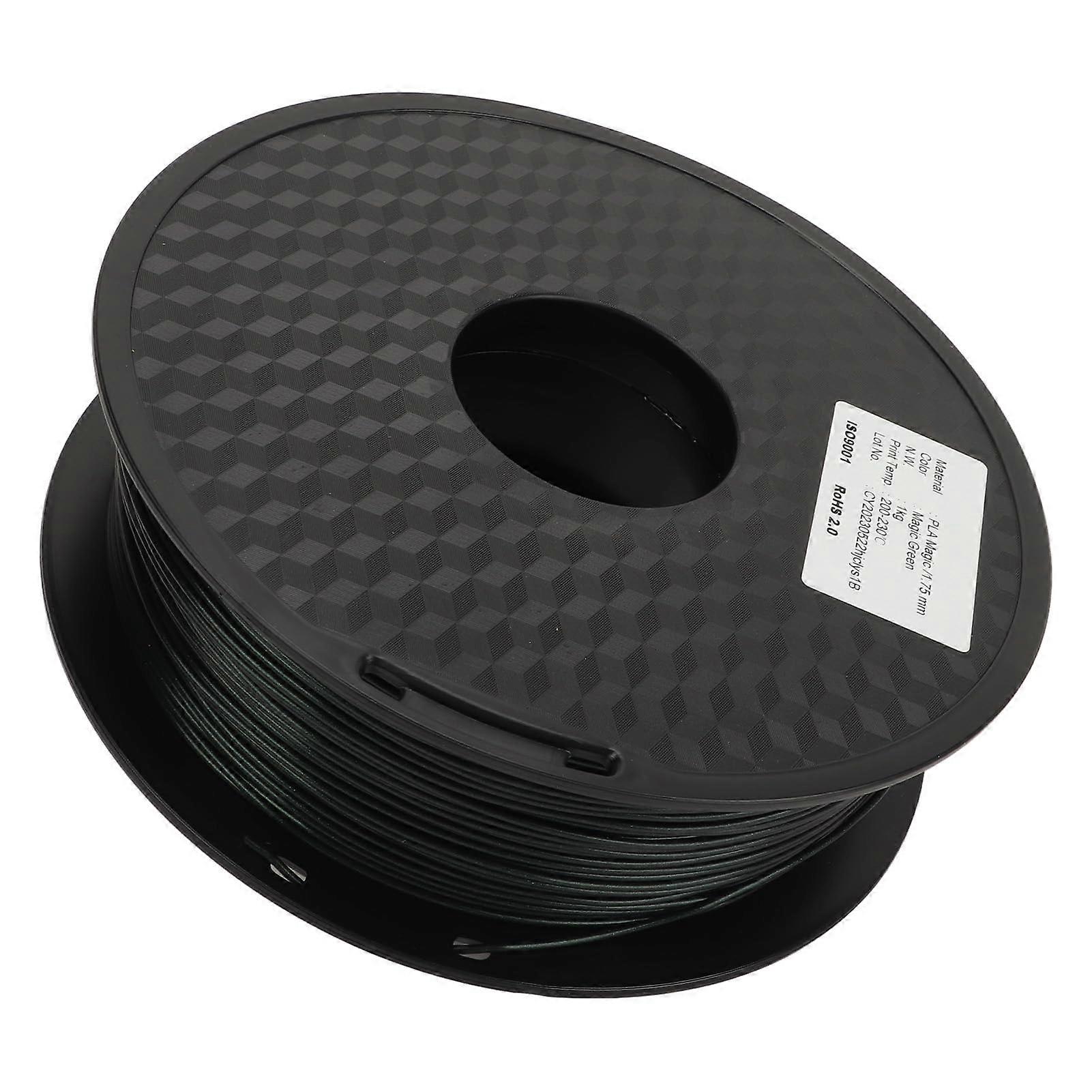 1.75mm  Strength Green PLA 3D Printer Filament with  Gloss and Adhesion Printing