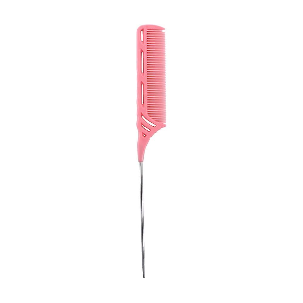 Pink Rat Tail Comb for Hair Styling, Heat Resistant Anti Static Fine Tooth Comb for Precise Sectioning