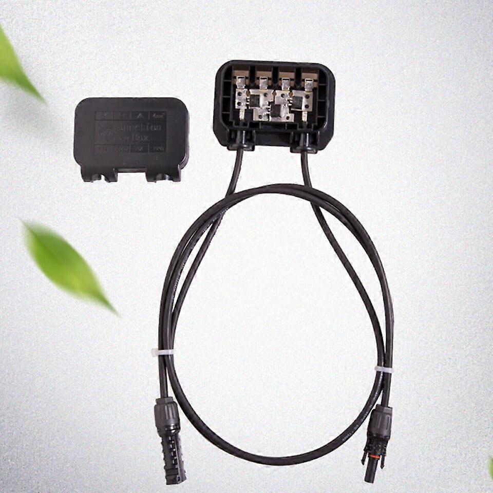 Solar Panel Junction Box for Single Module, Waterproof PV Connector Box with Diodes, Universal Fit