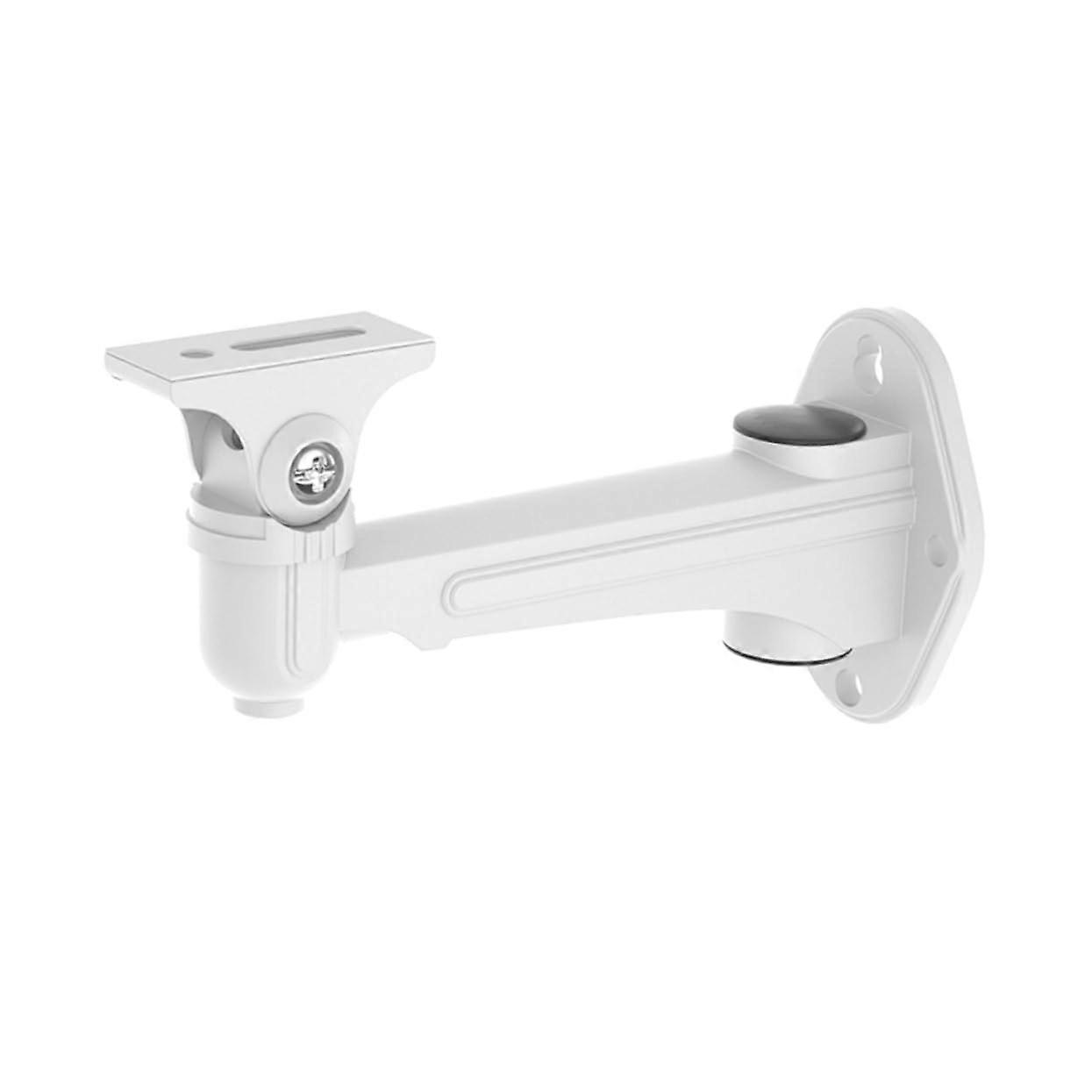Outdoor Security Camera Wall Mount with 360° Swivel Adjustment, Durable CCTV Bracket, White
