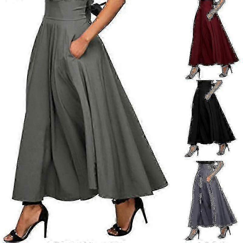Damen langer Rock mit hoher Taille