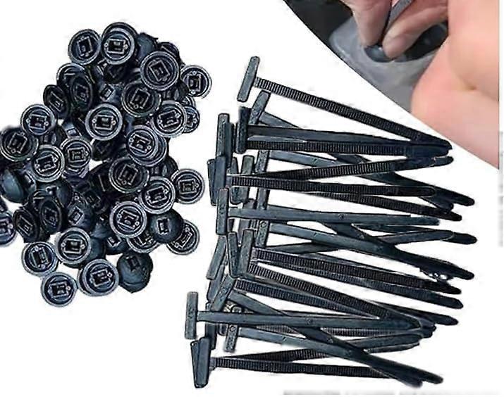 200 Pcs Black Nylon Cable Ties with Secure Locking for Automotive, Corrosion Resistant Design