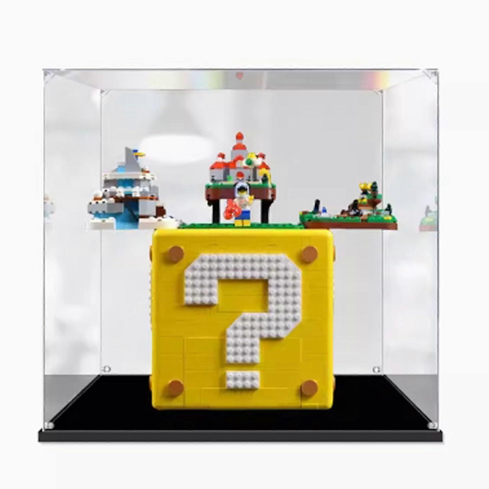Acrylic Transparent Dustproof Custom Fit Display Case for  71395 Question Mark Block
