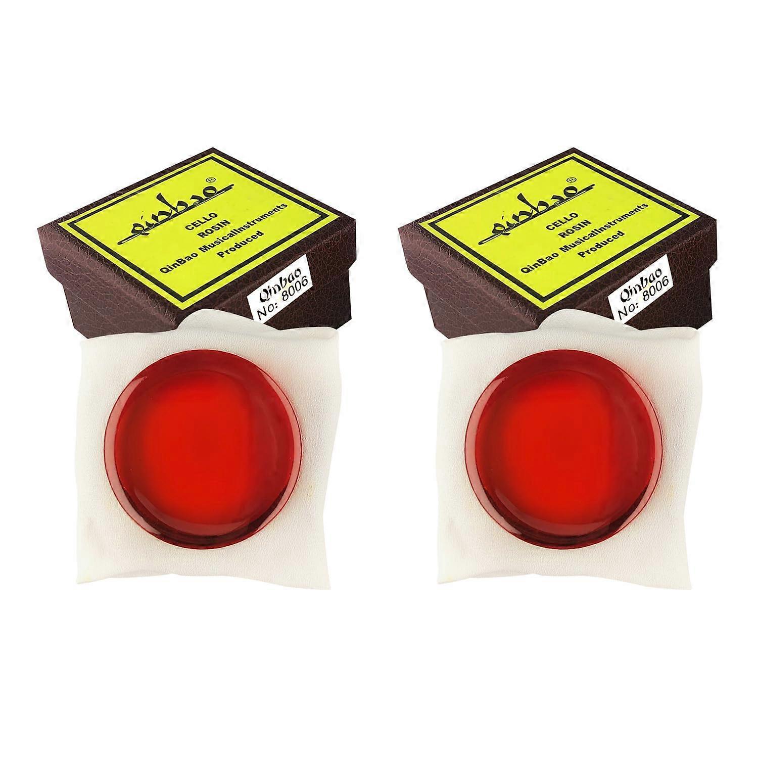 Cello Rosin Low Dust Formula Dual Pack for Violin Viola Enhanced Bow Grip