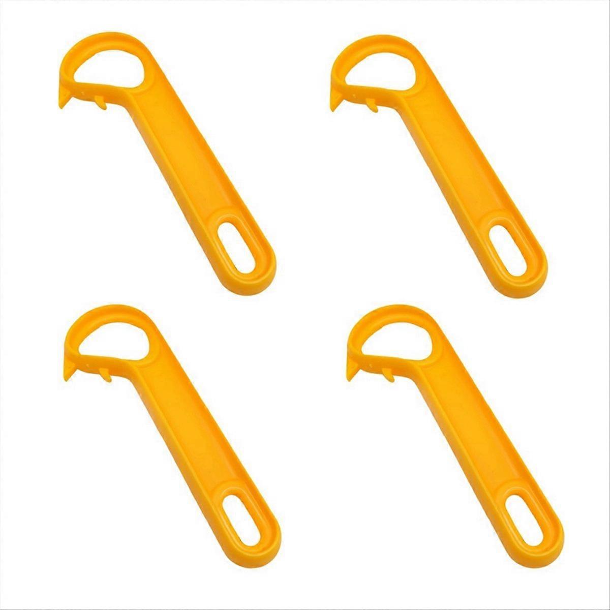 4pcs Can Openers Ring-Pull Can Openers Can Easily Open Cans,Yellow