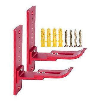 RC Car Wall Mount Storage Rack with Secure Wheel Support for 1/18 1/16 1/10 1/8 1/5 Crawlers Red