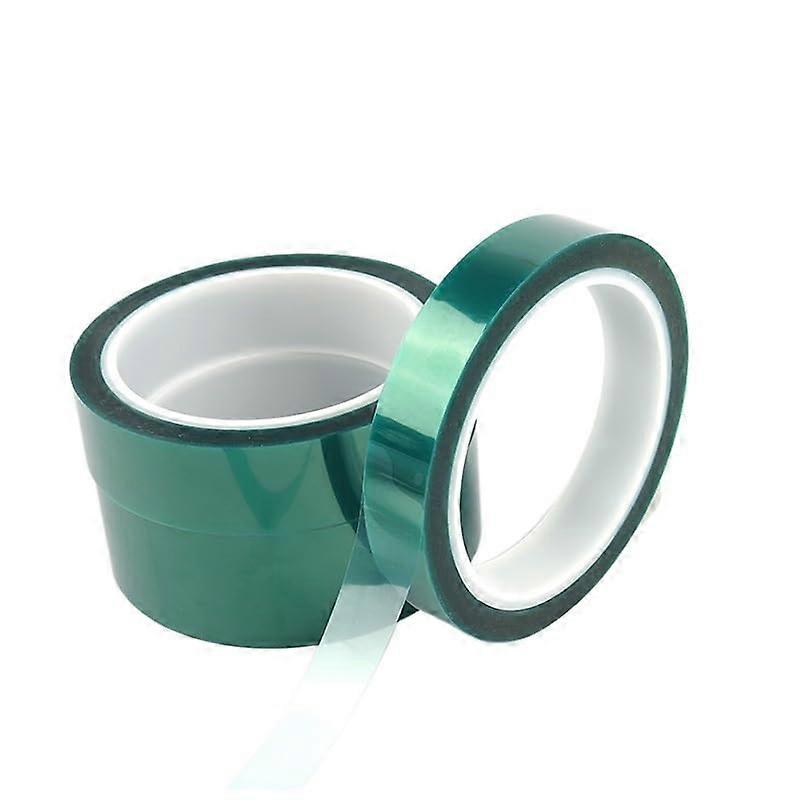 12mm  Temperature Resistant Green PET Masking Tape 33m for PCB Solder Plating and Electronics