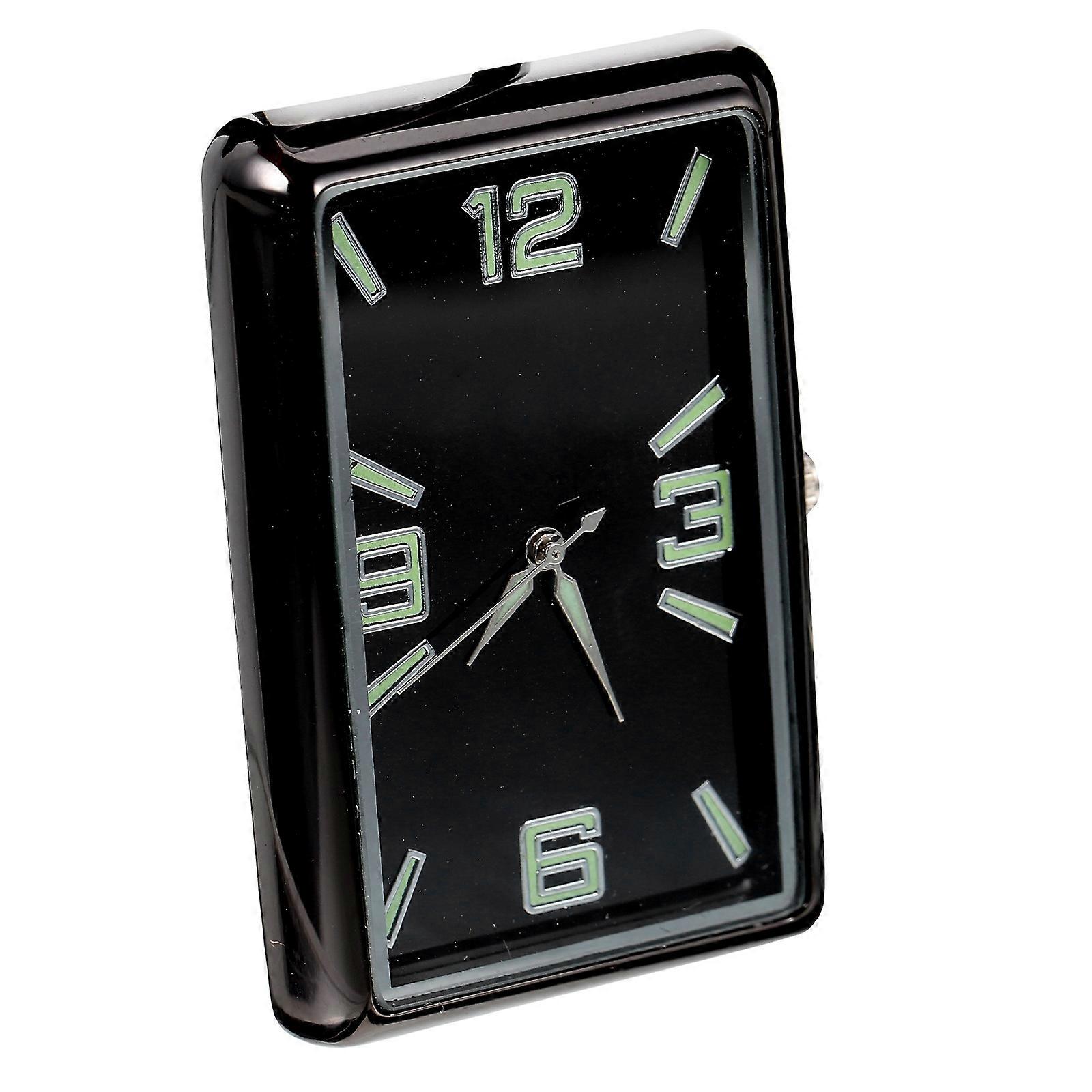 Car Dashboard Clock Square Analog Clock for Car Dashboard Decor