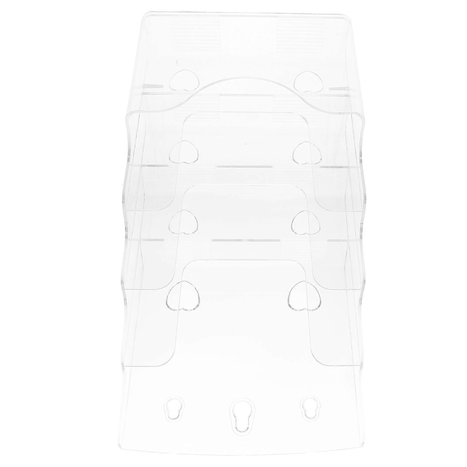 Transparent File Holder Office Documents Storage Stand for Paper Files