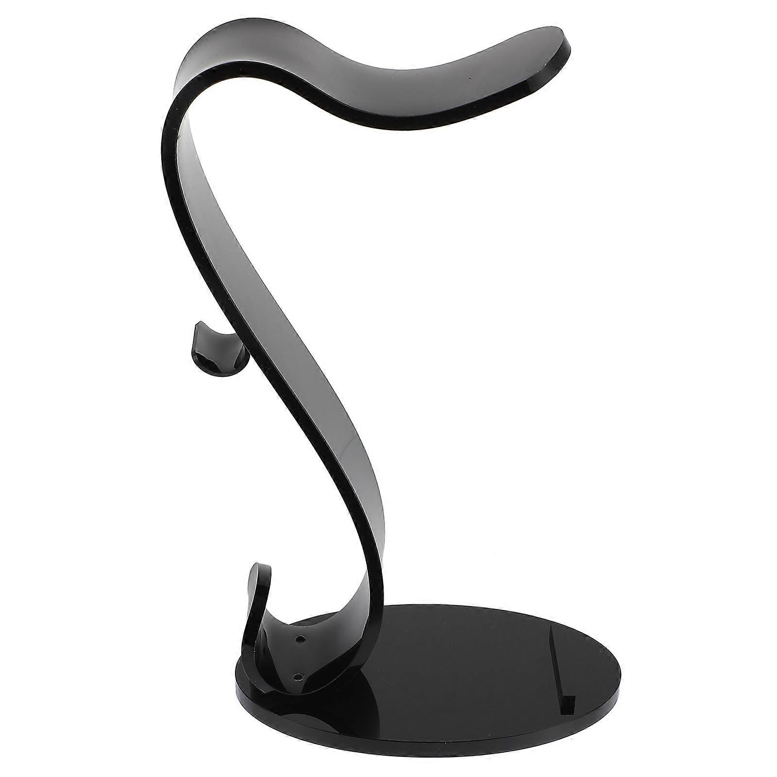 Earphone Stand Headset Holder for Storage Use Acrylic Black