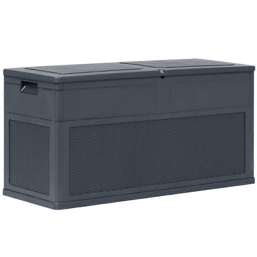 Outdoor Storage Box 84.5 Gal Weatherproof Lockable Large Capacity Plastic Deck Storage