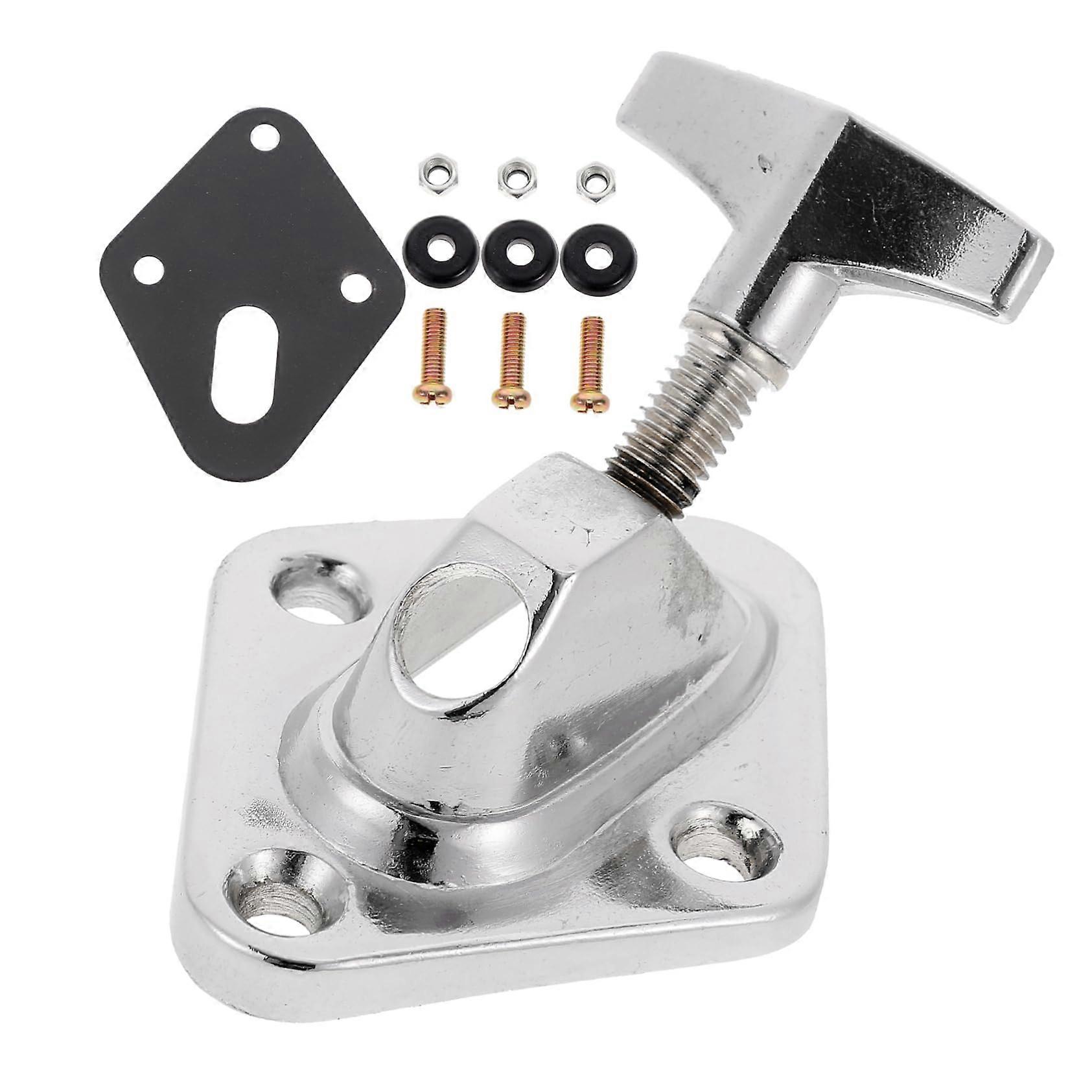 Floor Tom Leg Mount Bracket with Plated Adjustable Drum Tom Holder for Quick Conversion and Stable Support