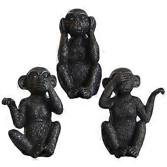 3 st. Resinapstaty Ornament Resinapdekor Söt Djurfigur
