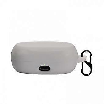 Protective case for Jabra Elite 7 Active earphones with S-hook, White Color: Blanco MC1