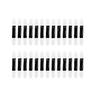 Lidschatten-Schwammstäbchen, doppelseitige Augen-Make-up-Pinsel, Partys, 100 Stück, Kunststoff