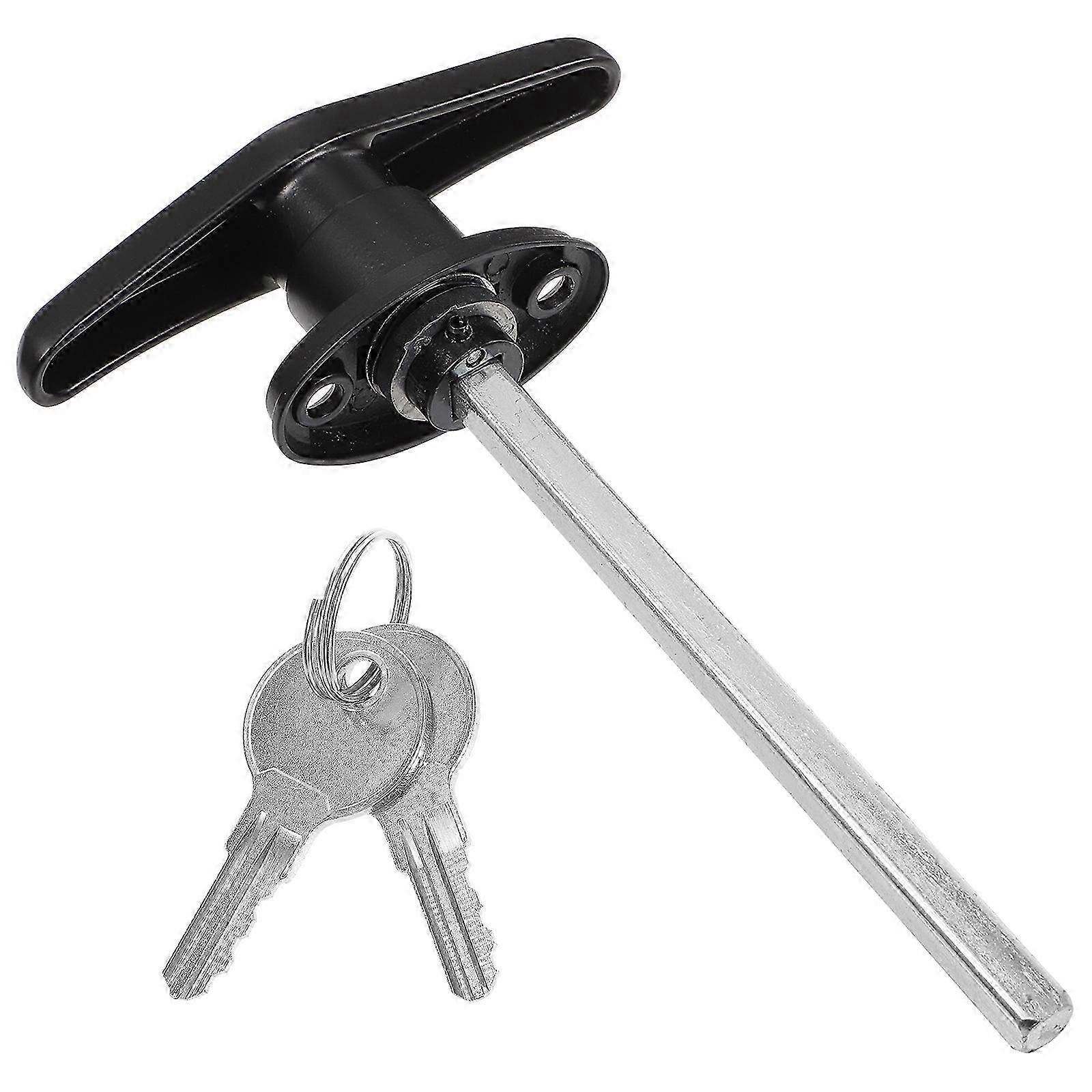 T-Handle Lock Kit for Barn Door Gate, Outside Locking Handles, Universal Replacement Hardware