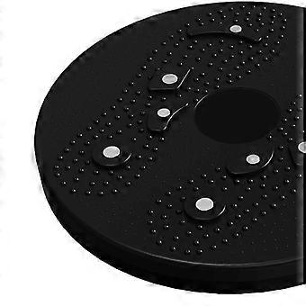 Taille Draaiende Schijf Manget Afslanken Massage Taille Twister Fitness Apparatuur voor Thuiskantoor Zwart
