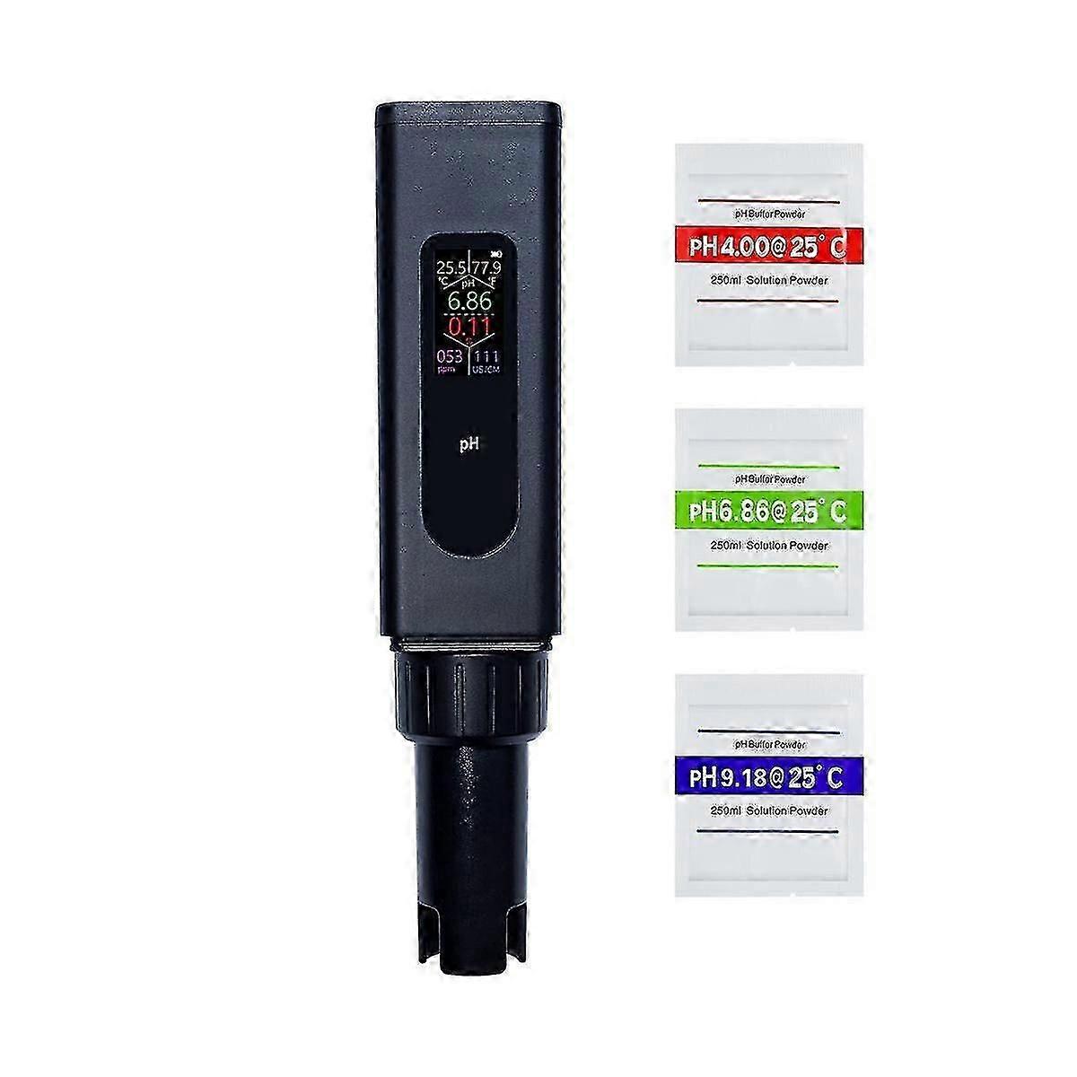5-in-1 Digital Ph Meter For Ph/tds/ec/salinity/temp,with Simultaneou Data Display,for Hydroponics,drinking Water Testing,l