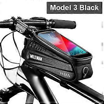 2021 Borsa da bicicletta Telaio anteriore tubo superiore Borsa ciclismo impermeabile 6.5in Phone Case Touchscreen Bag Mtb Pack Accessori per bici