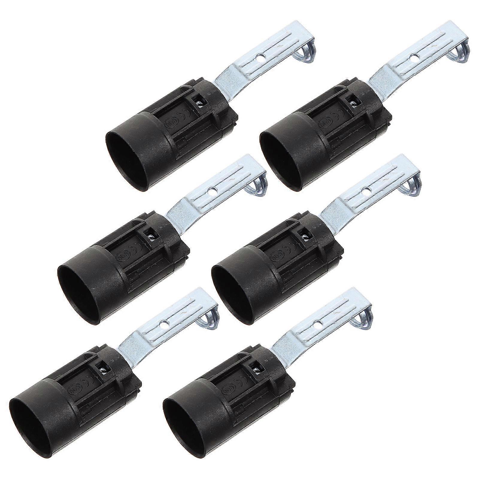 6pcs Candelabra Sockets Replacement Light Bulb Holders E14 Lamp Making Kit
