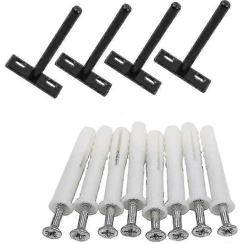 4pcs Floating Shelf Brackets, 10cm Invisible Wall Mount Hidden Brackets