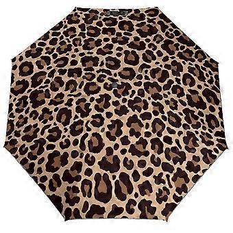 Leopard Stripes Automatischer Taschenschirm Reiseschirme Winddicht Auto 3 Falten Regenschirme kompatibel Frauen Männer Adult_Special Geschenk