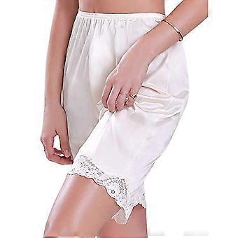 Damen-Sicherheitsshorts in Übergröße mit Spitzenbesatz, reibungsarme Unterwäsche, lockere Passform, atmungsaktive Freizeithose, bequeme Slipshorts zum Unterziehen