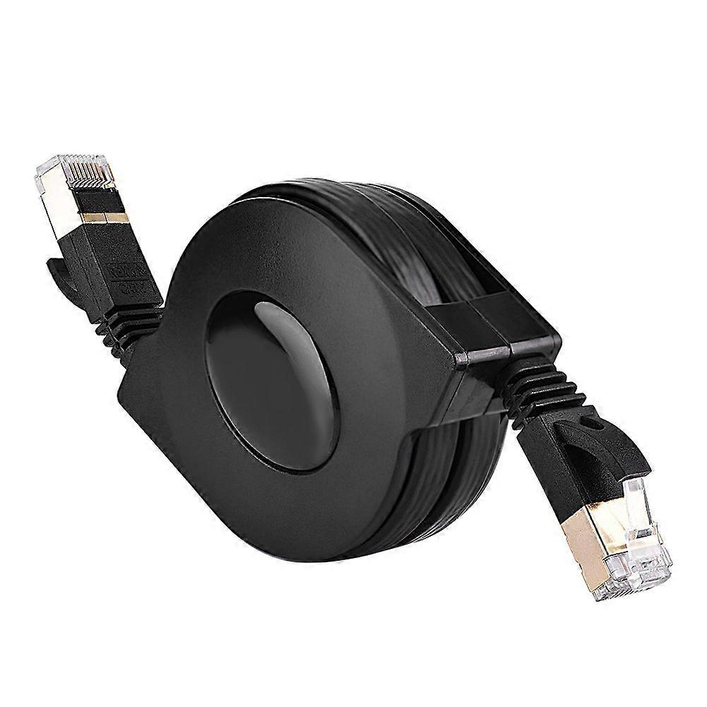 Retractable CAT7 RJ45 600MHz Patch Shielded Lan Network Cable Flat Ethernet Cord